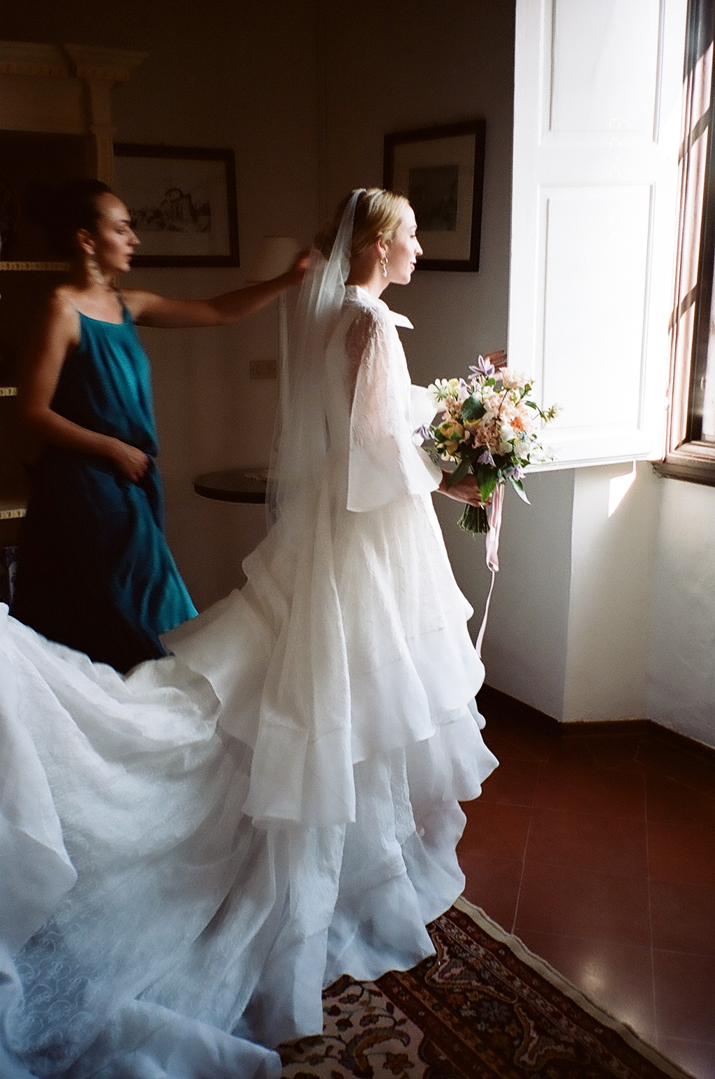 Tuscany analog wedding photography
