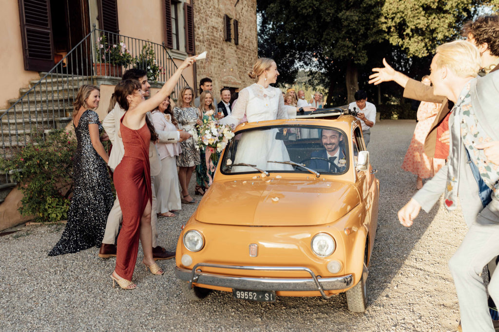 Villa Il Pozzo Fiat 500 Wedding Photography 